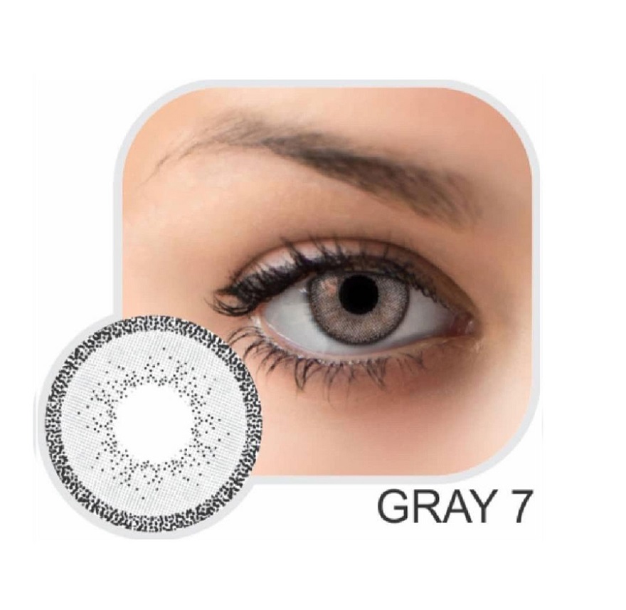 لنز طوسی روشن دور مشکی گلامور Gray 07